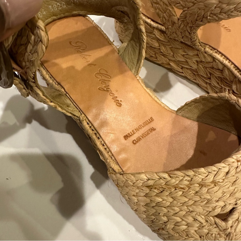 Clergerie Robert Women's Aude Rafia Platform Sandals View 5